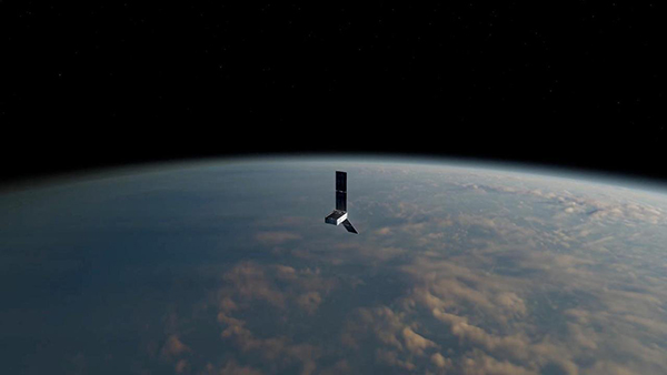 artist concept of PREFIRE CubeSat