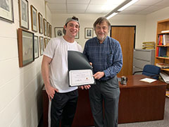 Photo of Andrew Quigley and Prof. Greg Tripoli