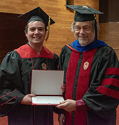 Photo of Bradley Bluedorn and Prof. Greg Tripoli