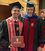 Photo of Jacob Pozezinski and Prof. Greg Tripoli