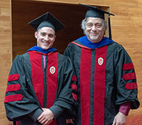 Photo of Luke Odell and Prof. Greg Tripoli